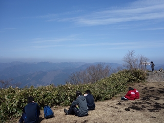 泉山山頂から北を望む